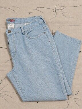 Santana Jeans Light Blue Pinstripe Pants - Size 18